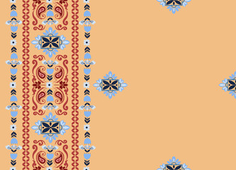 Seamless pattern oriental batik traditional tribal Texture decoration backdrop background
