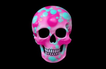 Obraz na płótnie Canvas Bubblegum Candy Skull