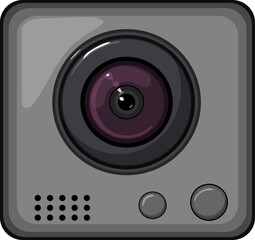 cam action camera cartoon. cam action camera sign. isolated symbol vector illustration