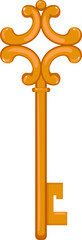 house key vintage cartoon. house key vintage sign. isolated symbol vector illustration