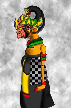 illustration of the character Bima Mahabharata