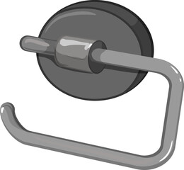 restroom toilet paper holder cartoon. restroom toilet paper holder sign. isolated symbol vector illustration