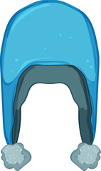 cap winter hat kid cartoon. cap winter hat kid sign. isolated symbol vector illustration