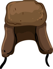 season winter hat man cartoon. season winter hat man sign. isolated symbol vector illustration