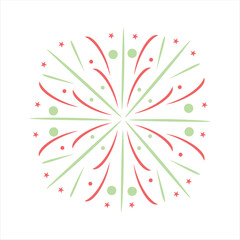 Colorful Fireworks Illustration