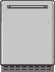 kitchen fridge refrigerator cartoon. kitchen fridge refrigerator sign. isolated symbol vector illustration