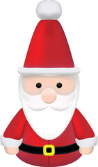 Santa Claus vector illustration. Merry Christmas clip Art. Santa Claus Image.