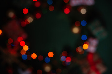 blurred Christmas background