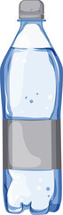 healthy mineral water bottle cartoon. healthy mineral water bottle sign. isolated symbol vector illustration