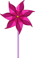mill pinwheel toy cartoon. mill pinwheel toy sign. isolated symbol vector illustration