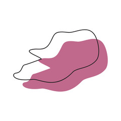 Bubble chat blobs icon design illustration