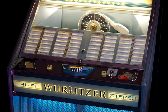 Detail Of A Vintage Wurlitzer Music Box