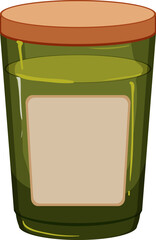 home scented candle cartoon. home scented candle sign. isolated symbol vector illustration