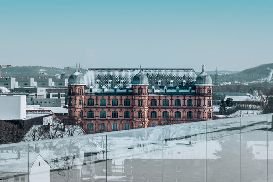 Schloss Gottesaue Castle winter