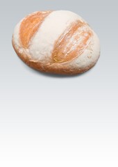 Fresh tasty soft bread loaf