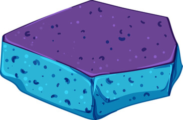 soap sponge kitchen cartoon. soap sponge kitchen sign. isolated symbol vector illustration