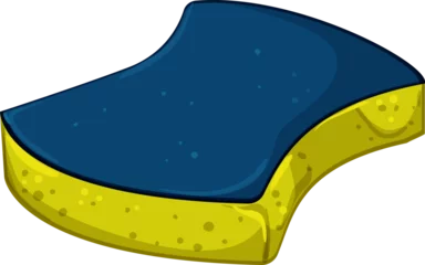 Tuinposter foam sponge kitchen cartoon. foam sponge kitchen sign. isolated symbol vector illustration © PikePicture