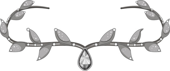 royal tiara crown cartoon. royal tiara crown sign. isolated symbol vector illustration
