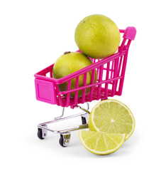 Lime isolated on white background