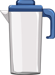 jar water pitcher cartoon. jar water pitcher sign. isolated symbol vector illustration