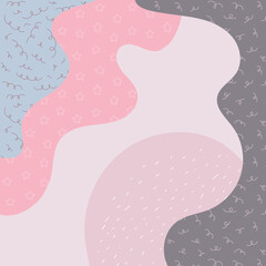 Geometric template, covers, modern abstraction. Template for flyers, banners, brochures. Landscape background with background pattern.Vector 2