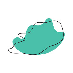 Bubble chat blobs icon design illustration