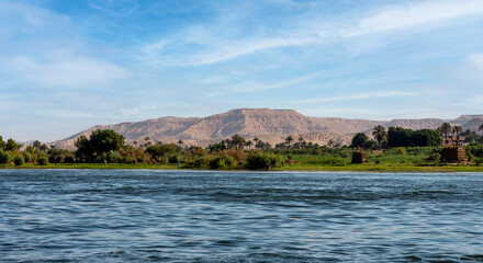 banks of the Nile River in Egypt