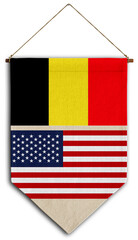 usa flag relation country hanging fabric travel immigration consultancy visa transparent belgium