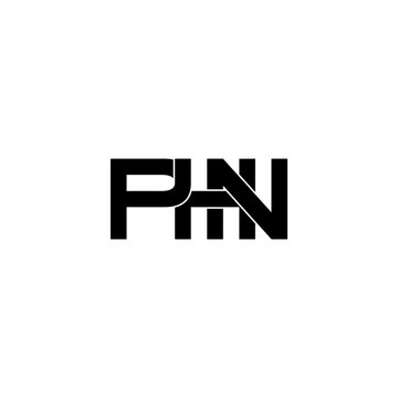 phn lettering initial monogram logo design