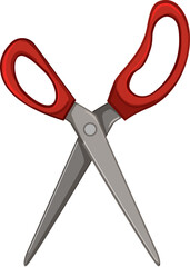 barber scissor cut cartoon. barber scissor cut sign. isolated symbol vector illustration