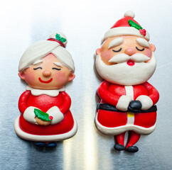 Steamed buns, Santa and Mrs. Claus.
