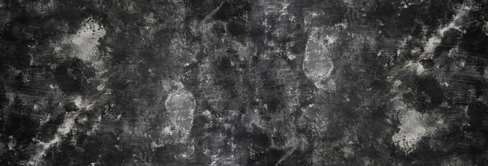 Fototapeta na wymiar Black wall texture rough background dark and white concrete floor or old grunge with black