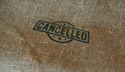 Cancelled and annulment stamp and stamping