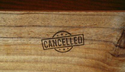 Cancelled and annulment stamp and stamping - obrazy, fototapety, plakaty