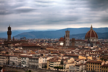 Fototapeta na wymiar Florence cityscape and Duomo Santa Maria Del Fiore