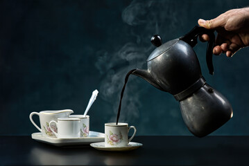 Caffè italiano con la moka