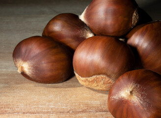 Chestnuts ready to cook