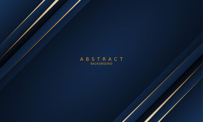 dark blue luxury premium background and gold line.