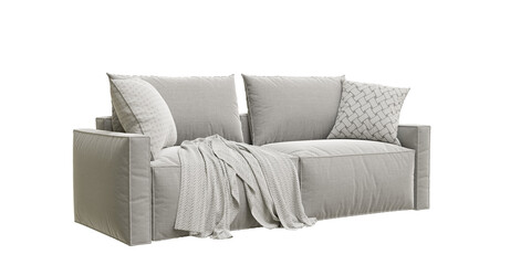 Sofa 3d rendering isolated