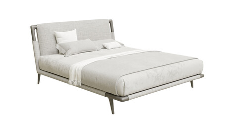 bed 3d rendering isolated