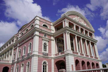 
The Amazon Theater Manaus, built in 1896, during the time of the rubber barons. Manaus, Brazil.
