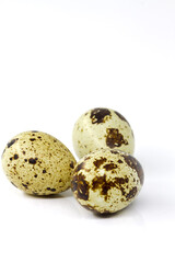 Fototapeta premium Quail eggs in a group