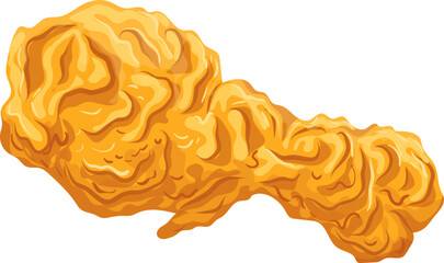 leg fried chicken cartoon. food meat, fast meal, crispy wing, bucket menu, hot drumstick, dinner restaurant leg fried chicken vector illustration © PikePicture