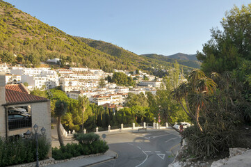 View of the Spanish town of Mijas