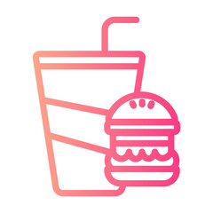 berger and drink icon