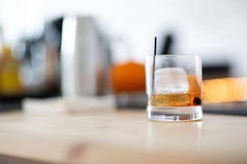 Cold drink in summer bar 