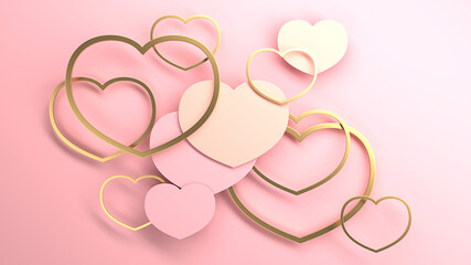 Valentine day design concept. Love background