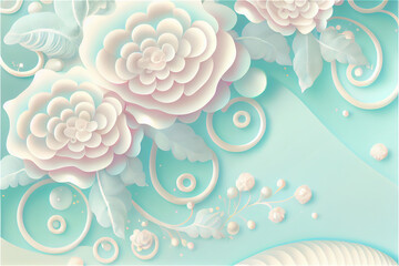 cute sweet baby blue decor ideal for baby shower backgrounds