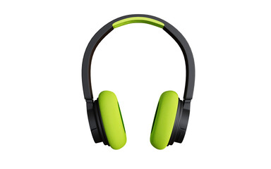 Headphones 3d rendering design for product mockup purposes