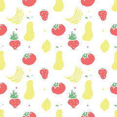 seamless food pattern. vector food background